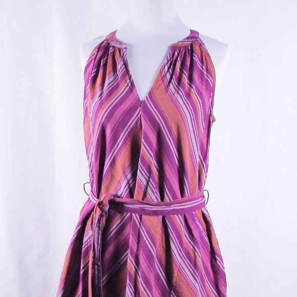 a new day 100% Cotton Sleeveless Striped Sun Dress - Picture 3 of 9